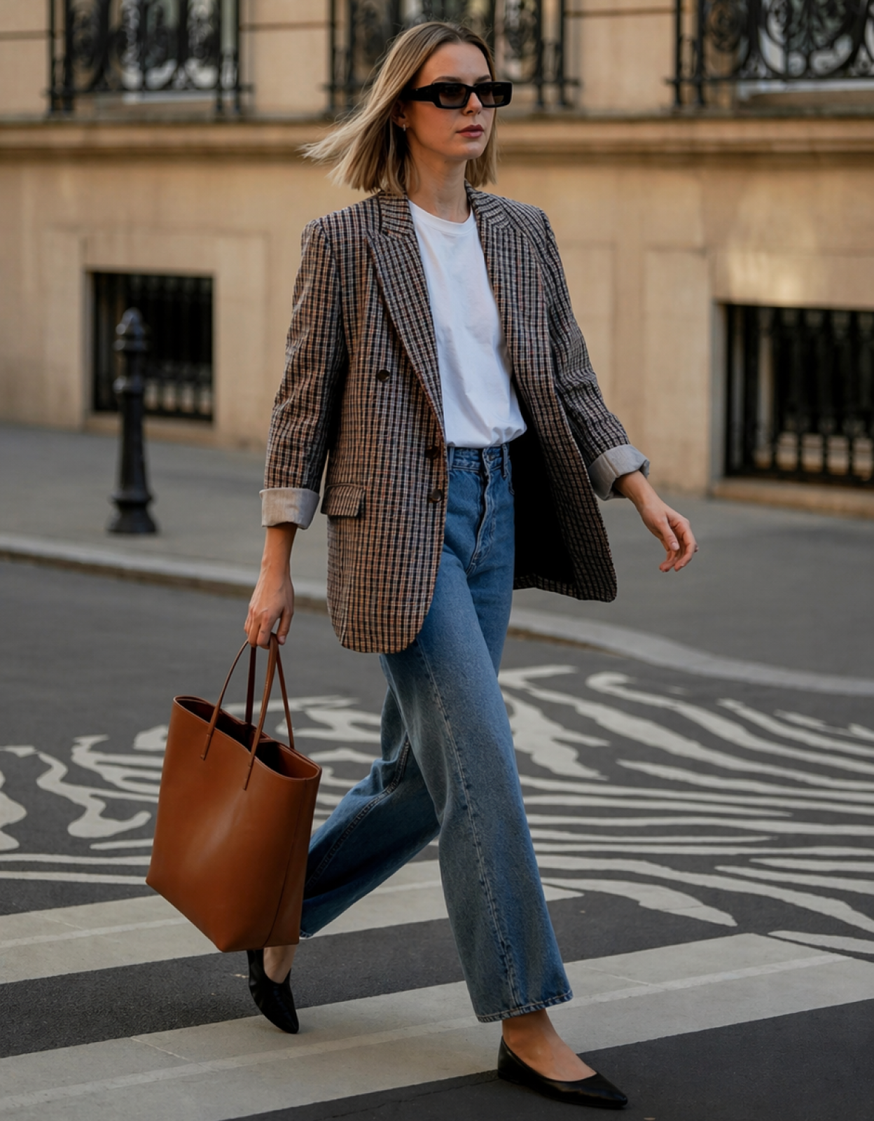 Blazers e calça reta